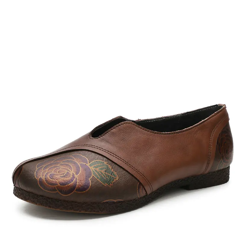 cow print flats