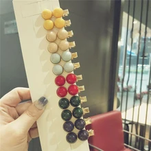 Горячая 1 пара Для женщин Карамельный цвет жемчужная заколка кнопки волос заколка палочка, Шпилька для волос для укладки волос аксессуары для Для женщин девушки зажим для волос