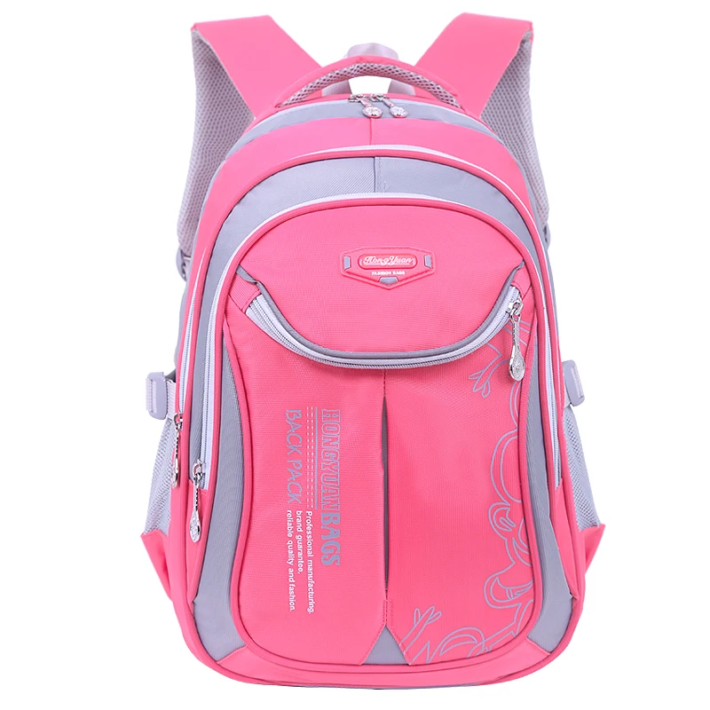 Puimentiua детские школьные рюкзаки для девочек и мальчиков нейлоновый водонепроницаемый детский Ранец школьный рюкзак Mochila Escolar вместительный рюкзак - Цвет: small pink