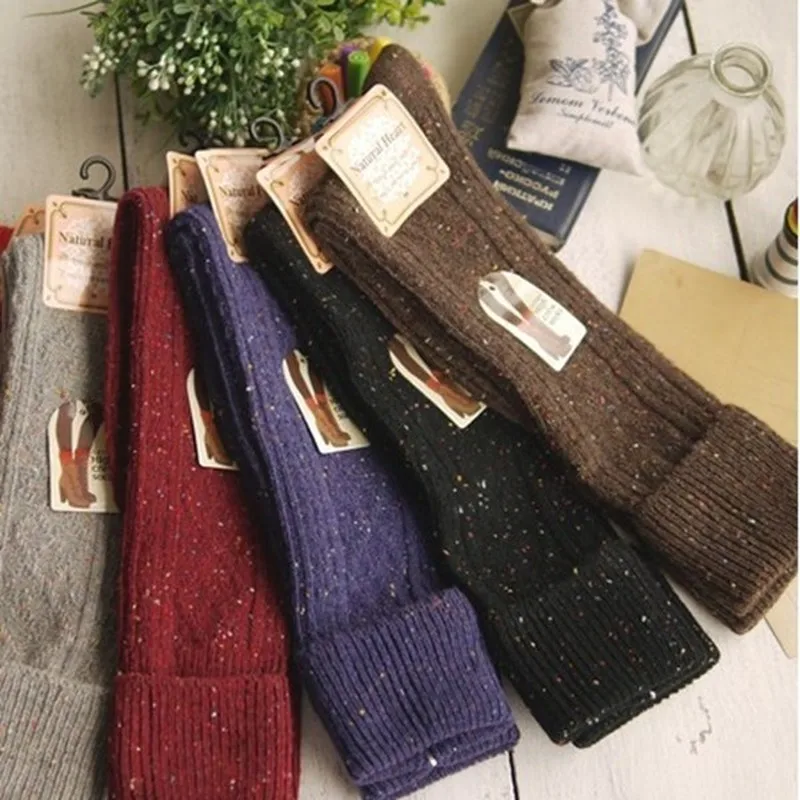 Winter Long Knee Thick Wool Socks Women's Cotton Thigh High Sexy Socks Winter Boot Socks Wholesale In Store Black Red Brown Gray Winter Long Knee Thick Wool Socks Women's Cotton Thigh High Sexy Socks Winter Boot Socks Wholesale In Store Black Red Brown Gray