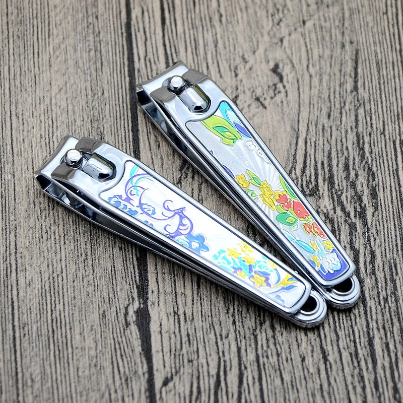 

Large gold flower nail clippers 7.7CM long bright nail scissors nail clippers manicure nails daily use