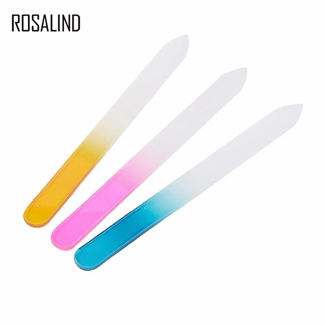 Rosalind 4 шт красочные пилка для ногтей гелевых буферный блок пилки хрустальный