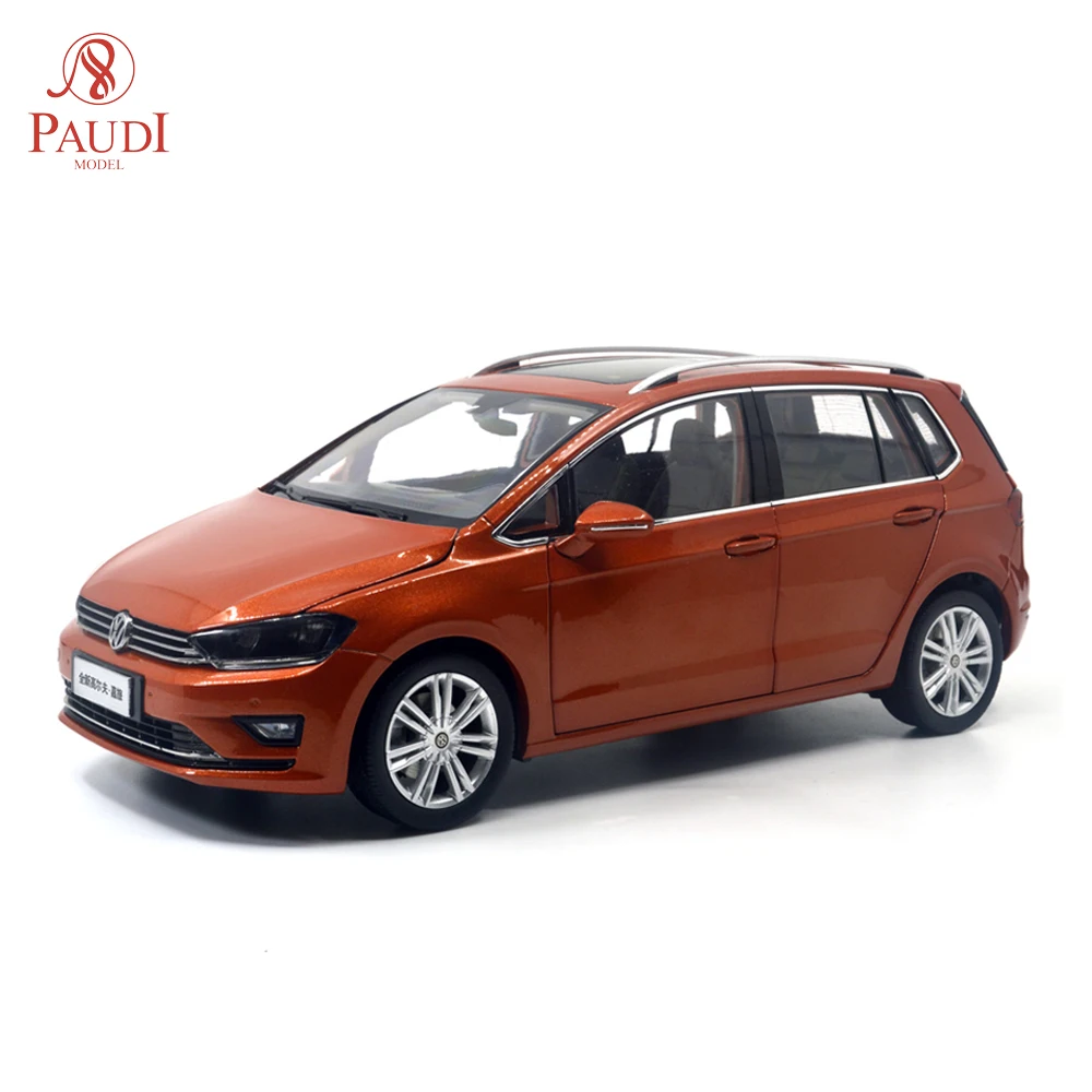 1/18 1:18 1 18 масштаб VW Golf Sportsvan 2018 красная статическая имитация литая под давлением