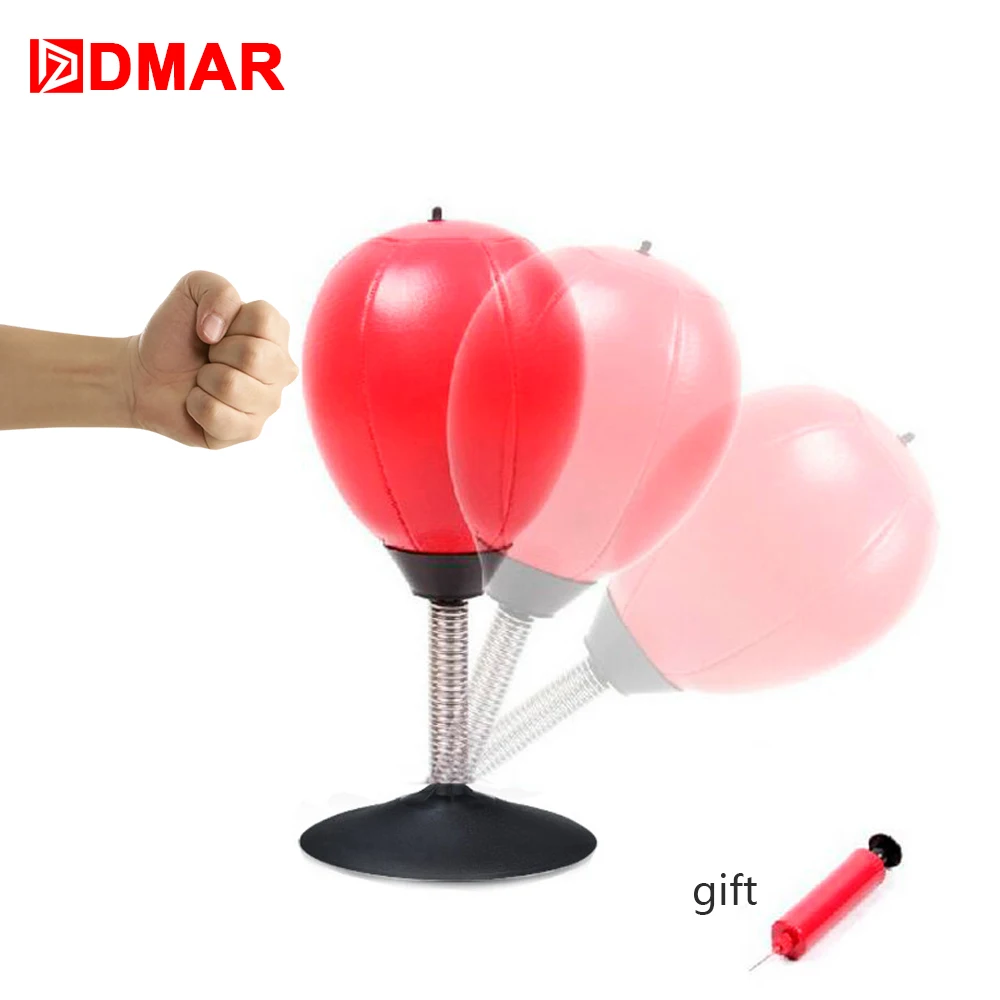 DMAR Desktop PU Boxing Ball Punching Speed Ball Boxing Bag Stress Relief Adult Sport Boxing Training Fitness Indoor