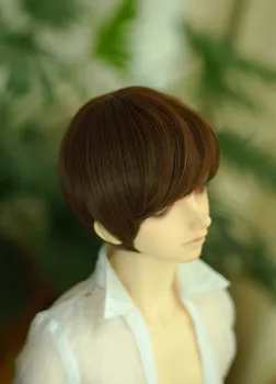 

BJD doll chestnut color hair wigs for 1/3 BJD DD SD doll High-temperature wire hair wigs doll accessories