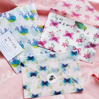 

3pcs/lot Handmade Writing paper envelopes letterhead office stationery writing paper stationery kawaii birthday envelopes gift