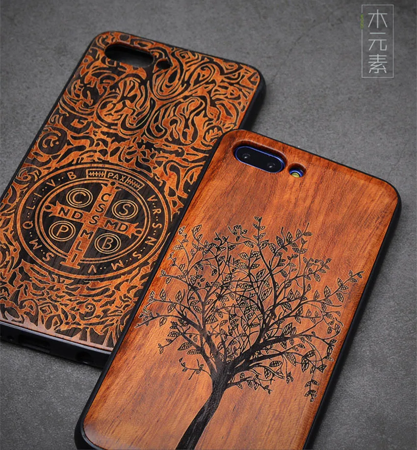 Russian Popular Mask Rose Wood Phone Case for Huawei Honor View 10 V10 Flower Wooden Huawei Honor 10 Cover Case (1)