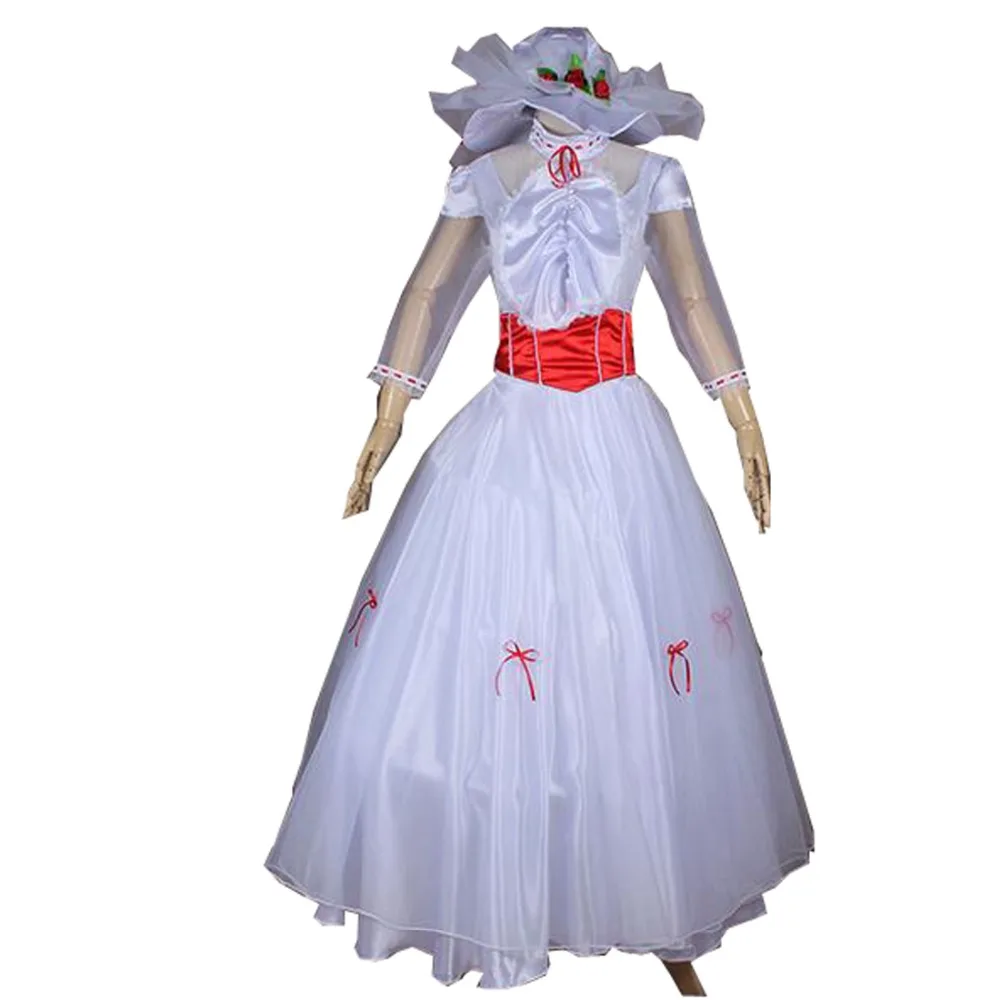 2018 Di Alta Qualità Mary Poppins Cosplay Dress Movie Mary Poppins Costume Per Halloween Performance Costume