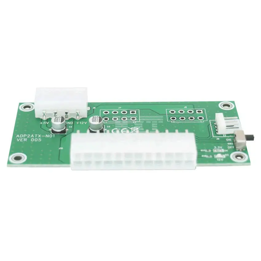 الكمبيوتر المكتبي atx 24pin المزدوج psu امدادات الطاقة مزامنة كاتب موسع الكابل ل bitcoin التعدين ديد الموسع مع التبديل اليدوي