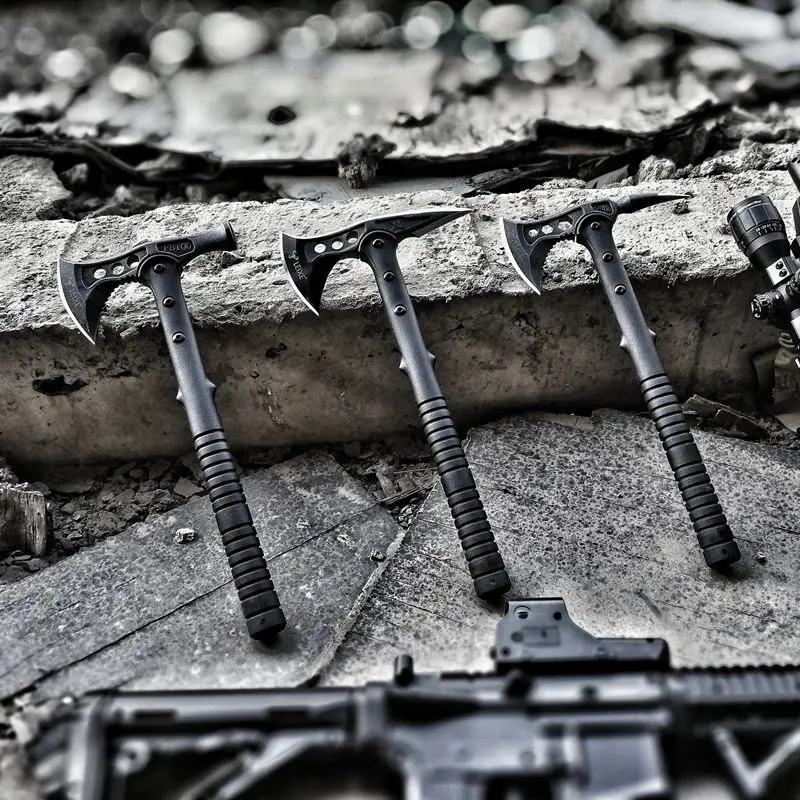 

HX OUTDOORS High quality Rescue Multifunctional Explosion-proof Axe Camp Artillery Fire Rescue Axe Hammer