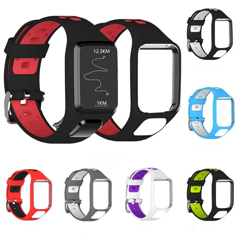 

Silicon Replacement Watch Band For TomTom 2 3 Series Runner 2 3 Spark Golfer 2 Adventurer Wrist Band Strap GPS Watch Fitness Tra