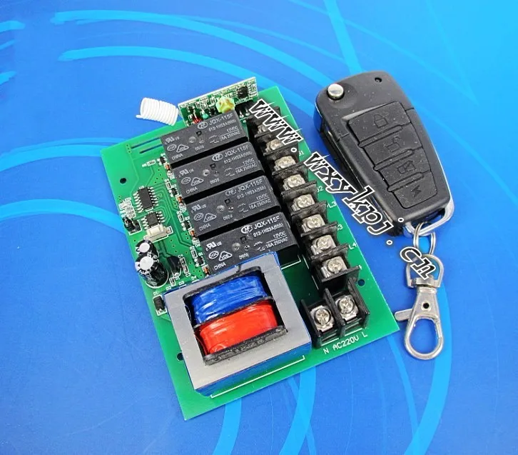 220V 10A 4Channel Wireless RF Remote Control Switch