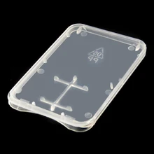 2000 шт/партия прозрачный стандартный SD SDHC кошелек с отделами для Карт Коробка для хранения переноски коробка для SD TF карты