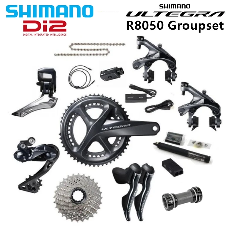 Shimano Di2 Ultegra R8050 50/34 T 53/59 165/170/172 5/175 мм 2*11 22 Скорость дорожный велосипед указано