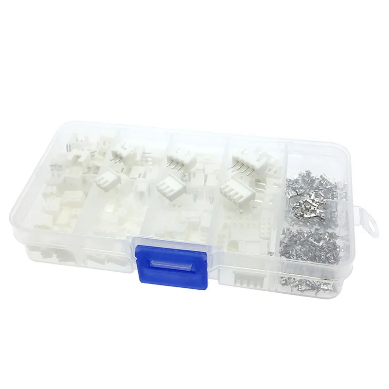 XH2P Kits 50sets=150pcs Kit in box 2p 3p 4 pin 2.54mm Pitch Terminal / Housing / Pin Header Connectors Adaptor