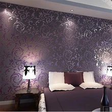 Обои Высокого качества обои 3D мода papel де parede спальня фоне стены desktop wall paper rolls Белый Фиолетовый R379