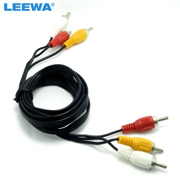 

LEEWA 150cm 3-RCA Male to 3-RCA Male Audio/Video RCA Connector Cable #CA3829