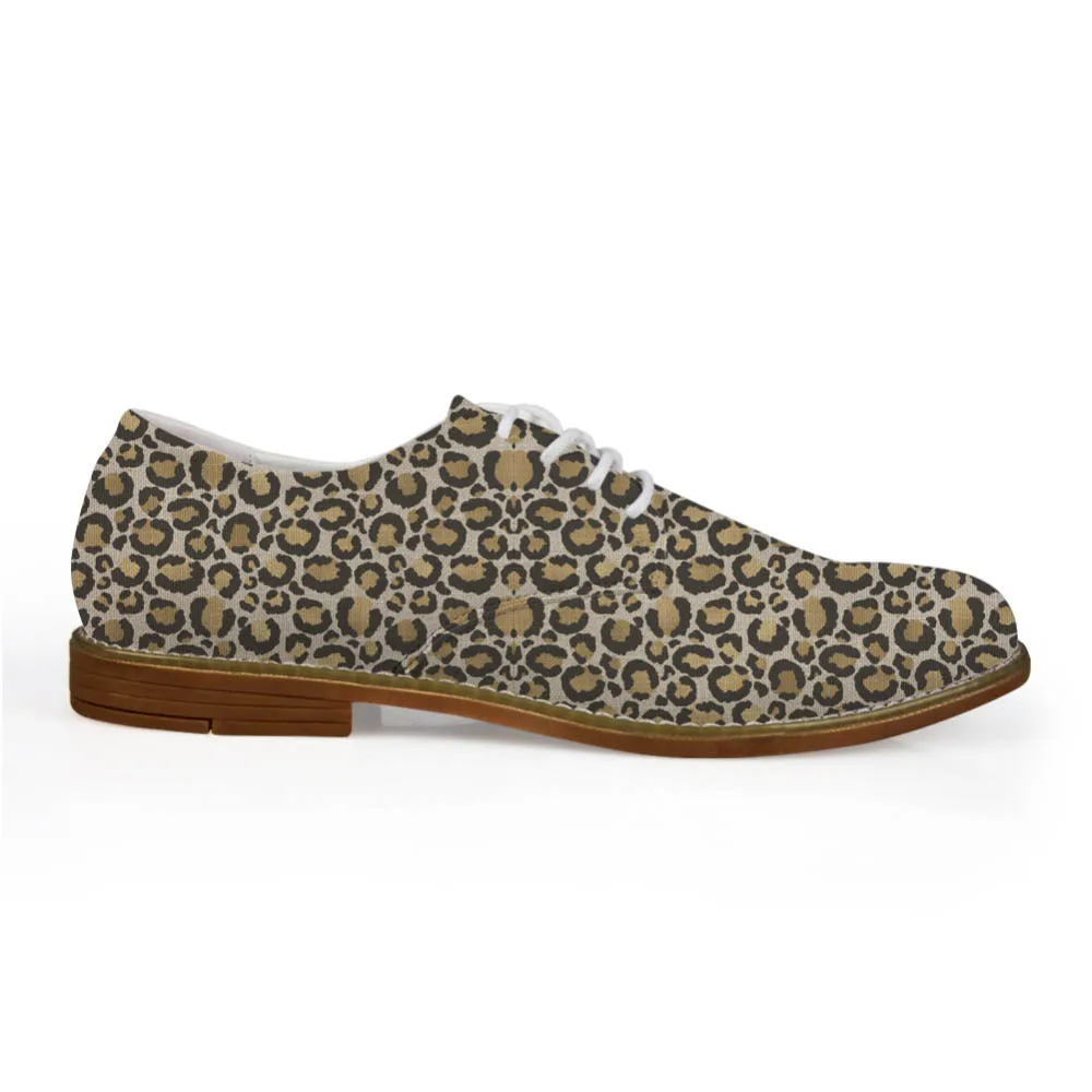 

Formal Leather Shoes Leopard Print Men Flats Dress Shoes Breathable Business Oxford Shoes For Men Zapatos Hombre