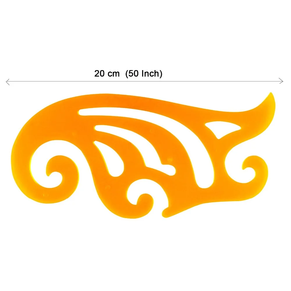 4 PCS Circle Radius Master Drawing Arc Template Stencil, French Curve Template for All Purposes, Bendable Curve Ruler