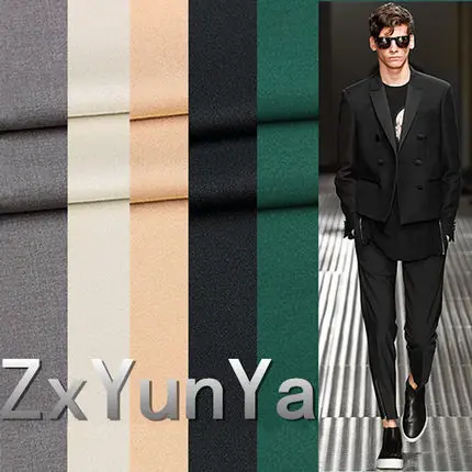 Высокое качество камвольной саржевой классический костюм ткань брюки T/мужские/Мужские R шерсть одежда 1 м