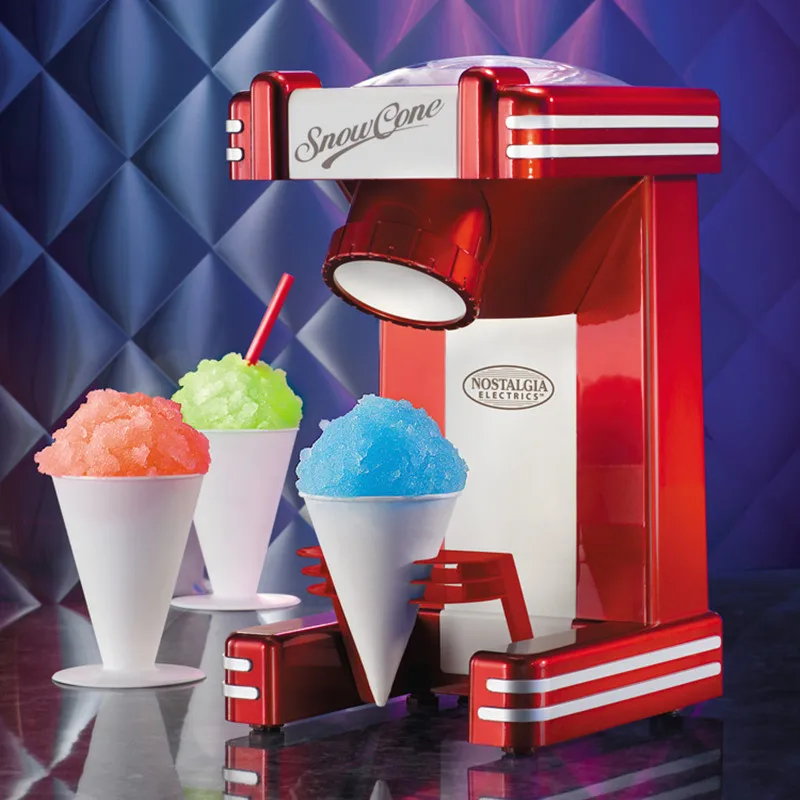 

220V Electric Ice Crusher/Shaver Snow Cone Maker Smoothie Maker Fully-automatic Ice Drink Blender