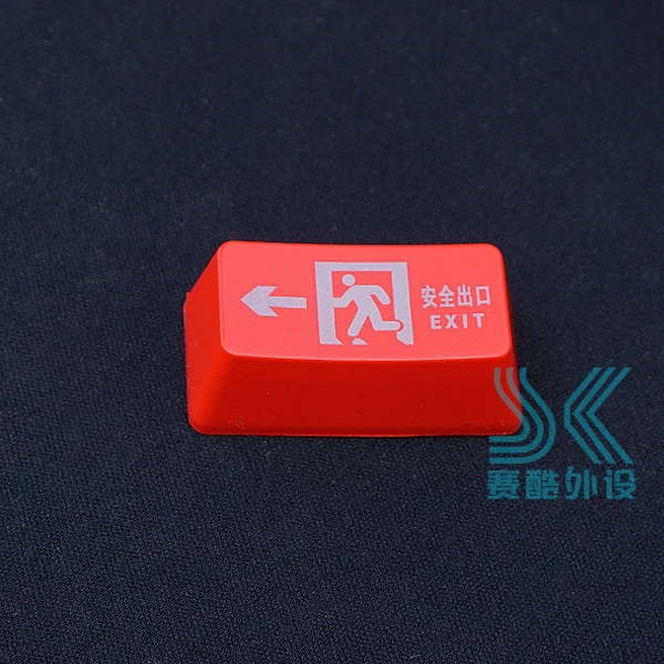 Механическая клавиатура с подсветкой Keycap Safty EXIT backspace IDLE FISH tab \ symbol BUYNOW для ввода материала ABS черный и красный