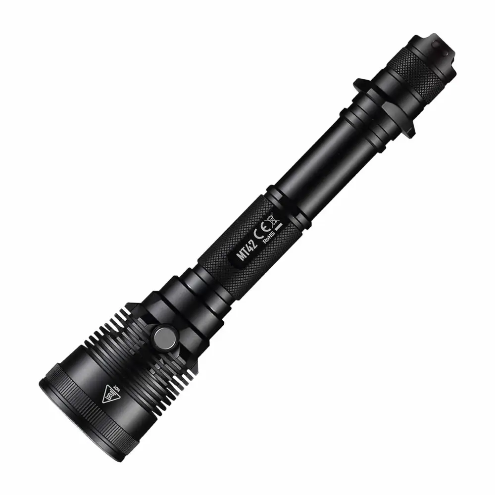 

Free Shipping 2018 NEW 1800 lumens MT42 CREE XHP35 HD 2 x 18650 Hunting Light Searching Flashlight Latern without battery