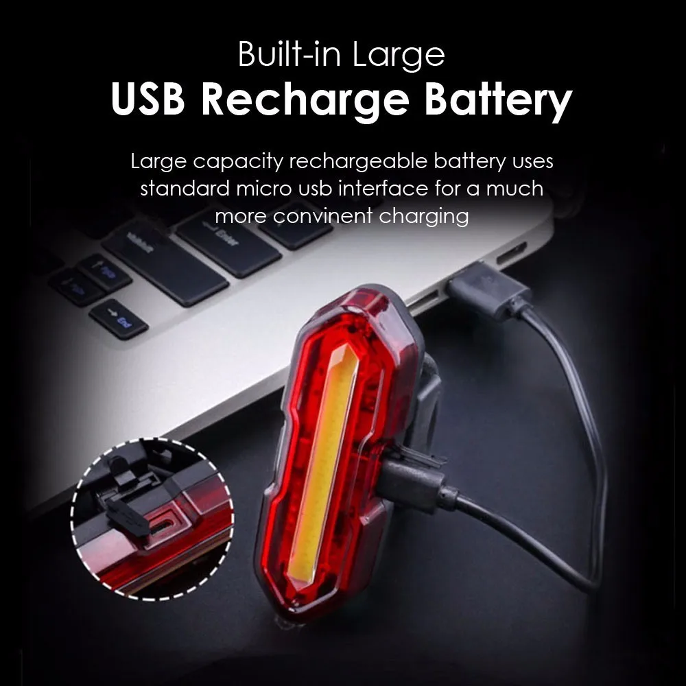 Excellent Bike Rear Two color Variable Bicycle Light Flashlight USB Rechargeable COB LED Taillight IPX4 Waterproof Cycling Light MICCGIN 2 Excellent Bike Rear Two color Variable Bicycle Light Flashlight USB Rechargeable COB LED Taillight IPX4 Waterproof Cycling Light MICCGIN 2