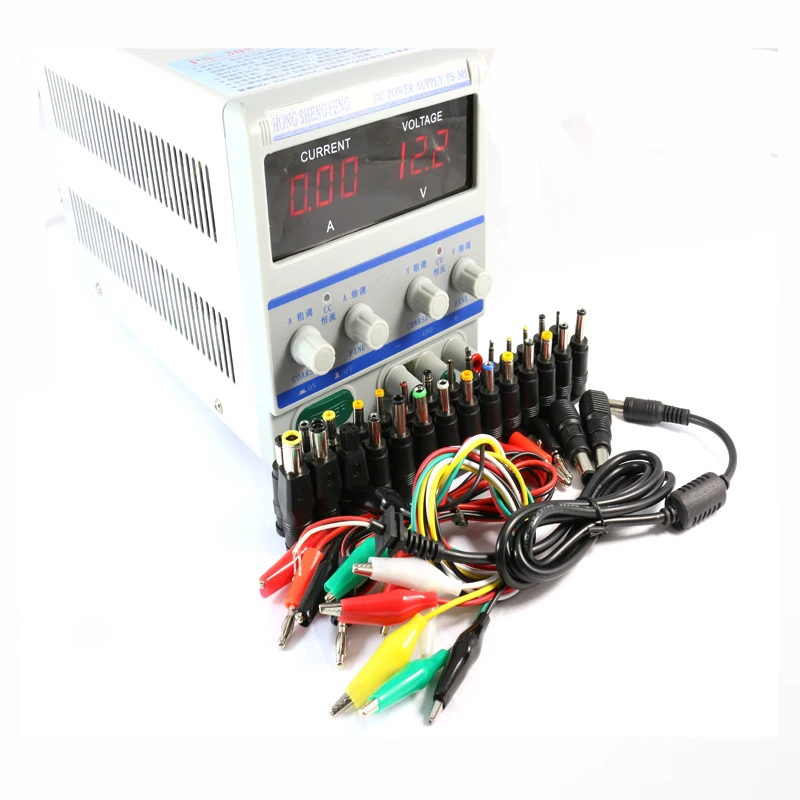 

PS305/PS-305 220V/110V Lab Programmable DC Power Supply switch 30V 5A + 39/pcs Laptop Repair DC Jack
