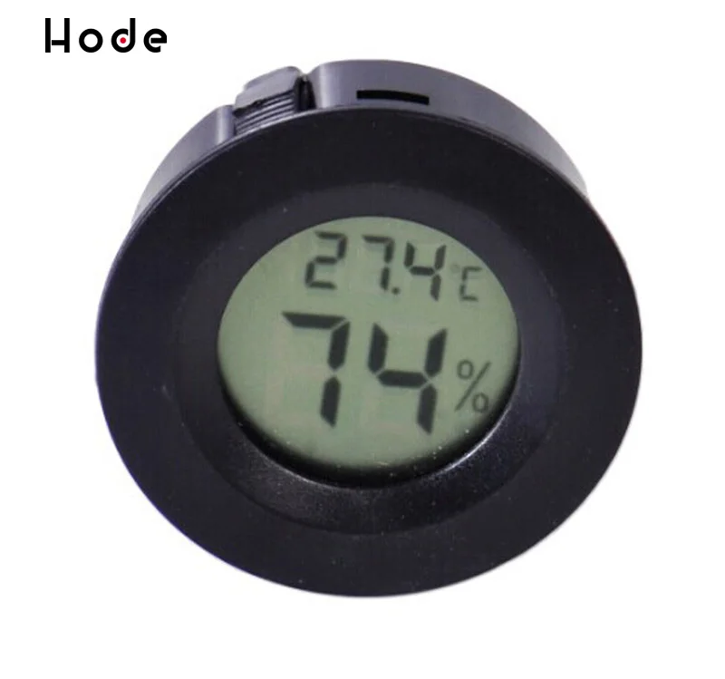 

Mini LCD digital thermometer hygrometer pyrometer infrared thermometer meteorological station Humidity Meter Round