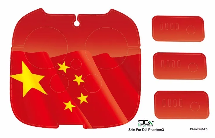 PGY DJI Phantom 3 Accessories Phantom3 Stickers 3M Graphic Wrap Skin Skins Decals Quadcopter Drone Parts