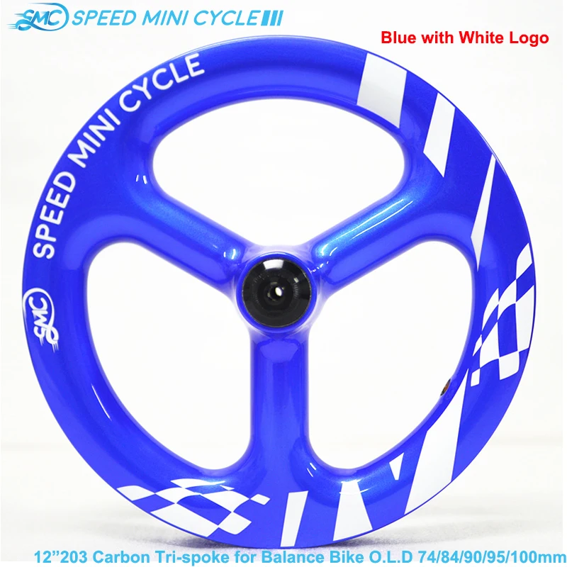 

SMC Speed Mini Cycle 12 Inch Carbon Tri-spoke Wheels Balance Bike 200g Push Strider Walk Bicycle Children Kids Wheelset Light