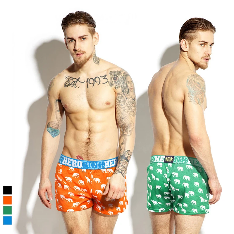 

100%Cotton Home Arrow Cartoon Animal Printing Men Shorts Boxers Short