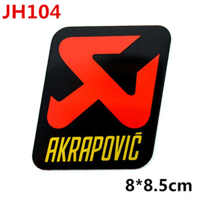 JH104 3D алюминиевый сплав автомобиля MIVV AR YOSHIMURA стикер Leovince CBR Twobrothers AKRAPOVIC Стрелка Мотоцикл Глушитель выхлопная наклейка на трубы - Цвет: JH104