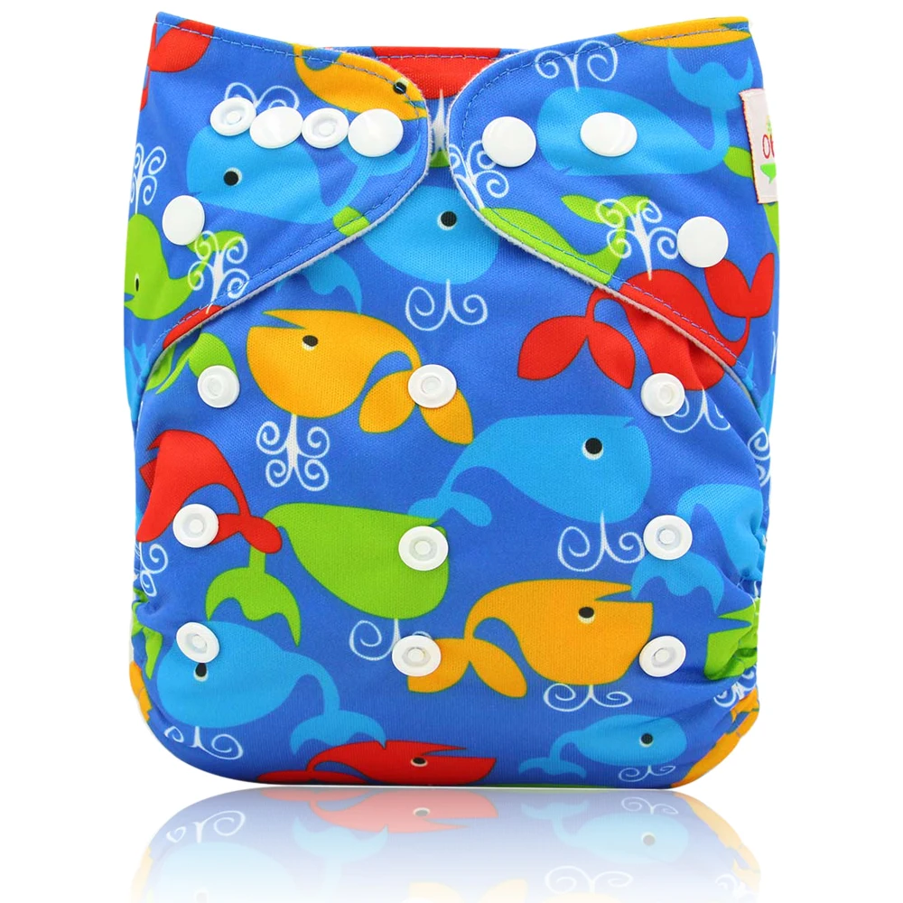 Ohbabyka Детские многоразовые подгузники многоразовые встроенные карманные подгузники для новорожденных Potty тренировочный один размер Couche Lavable A Poche