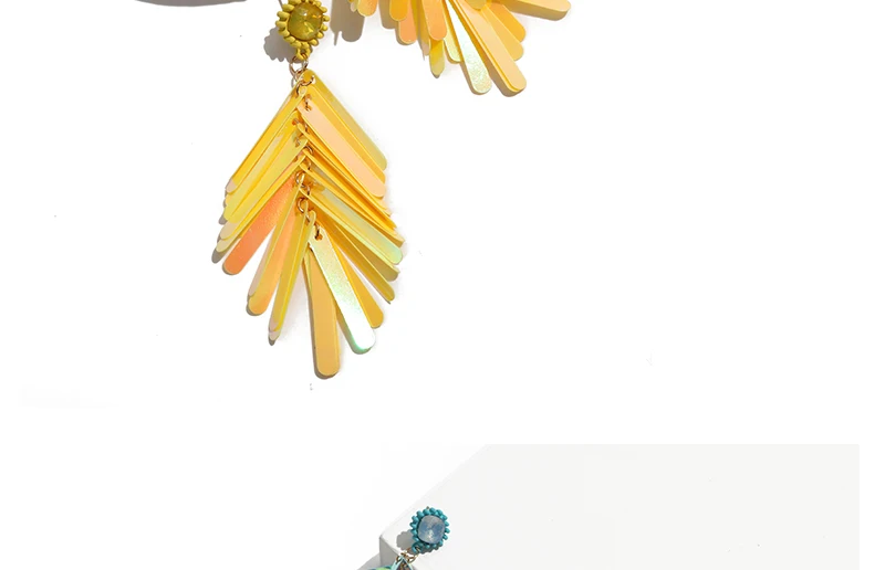 AYAYOO Long Tassel Earrings Yellow Bohemian Crystal Korea Fashion Earrings For Women 2018 Statement Drop Earings Girls Jewelry (4)