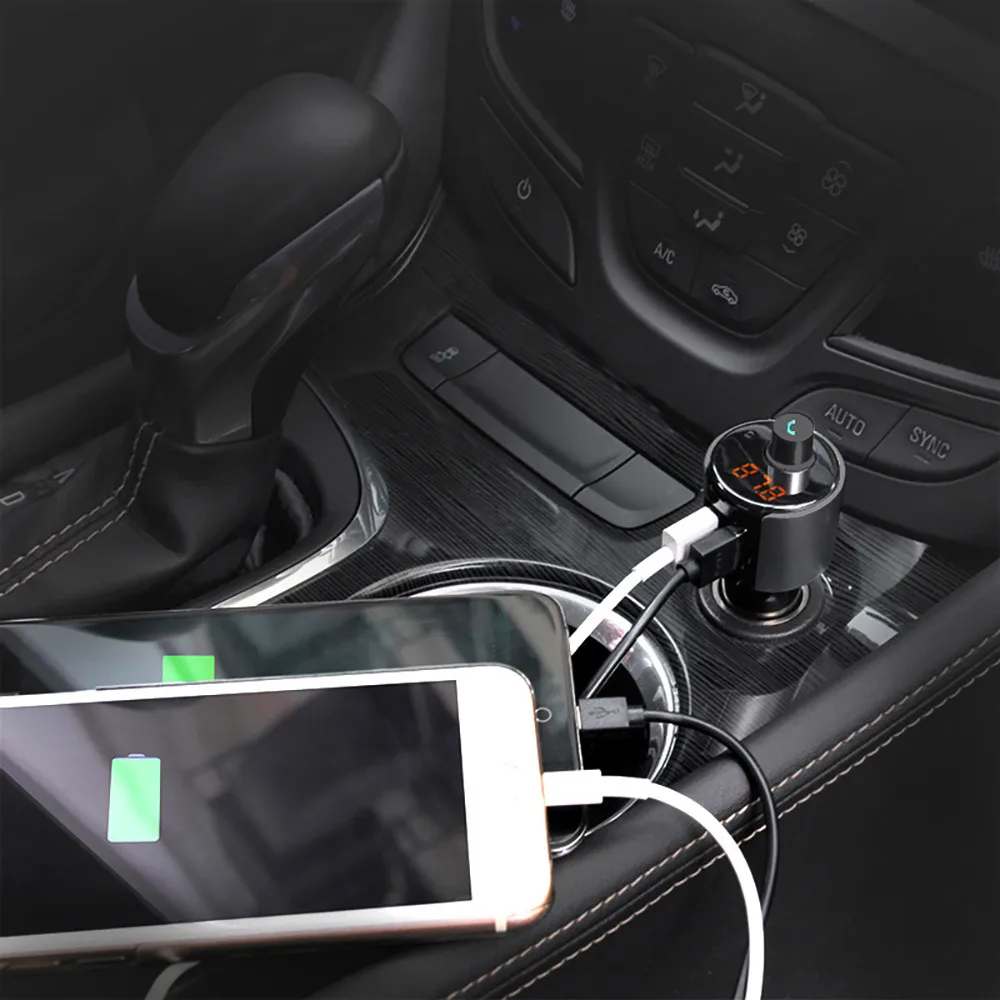 Автомобильный MP3-плеер Bluetooth автомобильный комплект MP3-плеер fm-передатчик Беспроводной Hands-free AUX SD карты Dual USB 3.1A автомобильные аксессуары