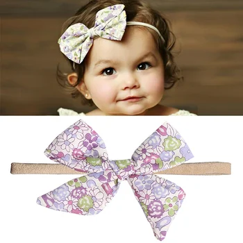 

2020 New 10Pcs Baby Girl Stretchy Headband Big Lace Petals Flower Hair Band Hair Accessories