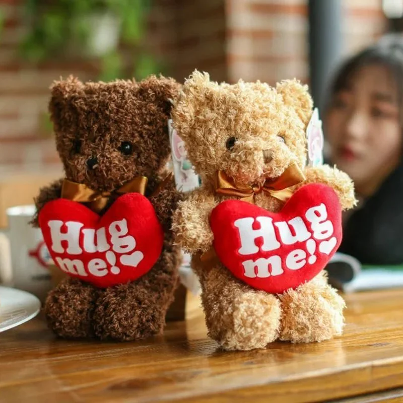 Милый плюшевый мишка hug me сердечный Мишка плюшевая игрушка детская Мягкое