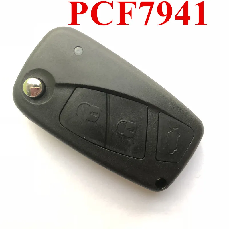 

3 Buttons 434 MHz Flip Remote Key for For Fiat Panda - PCF7941