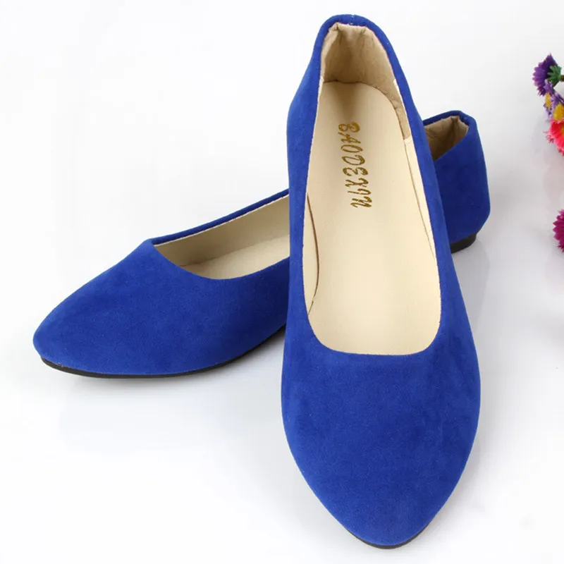 

2018 Spring and Autumn Fashion women Shoes Flat shoes zapatos mujer Candy Color Large yard Shoes for Woman 43 yards