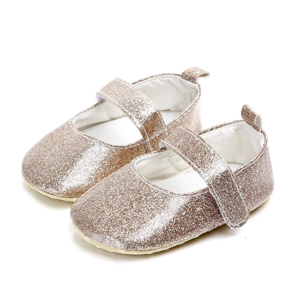 Детская обувь; милая обувь для маленьких девочек; обувь для новорожденных девочек; Bebe Bling; повседневная обувь для малышей; обувь принцессы; Schoen - Цвет: Gold