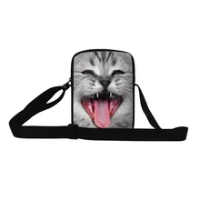 Брендовая новая дизайнерская женская сумка-мессенджер высокого качества с 3D принтом животных, сумка через плечо, Повседневная маленькая сумка на плечо, мужская дорожная сумка