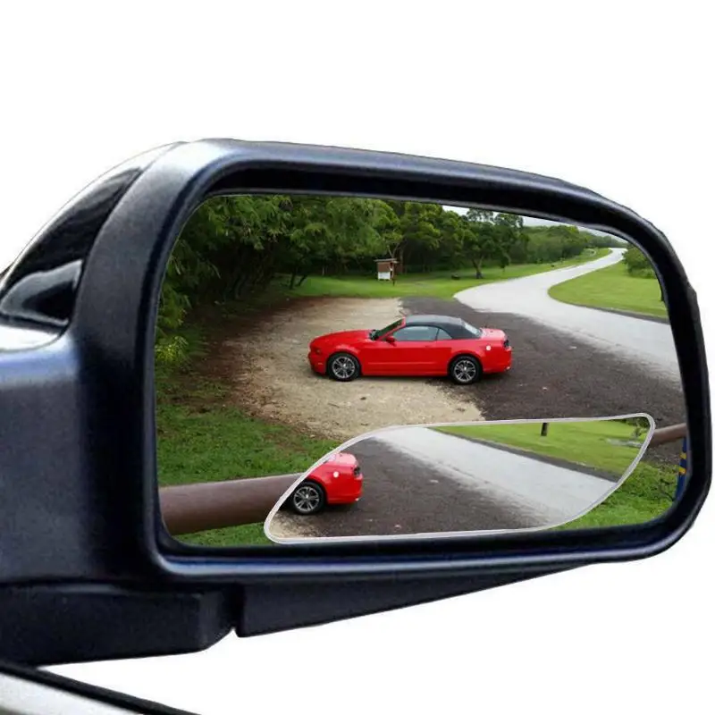 

VODOOL 2pcs Universal Car Wide Angle Lengthened Mirror Car Vehicle Side Blind Spot Mirror Wide Rear View Mirror