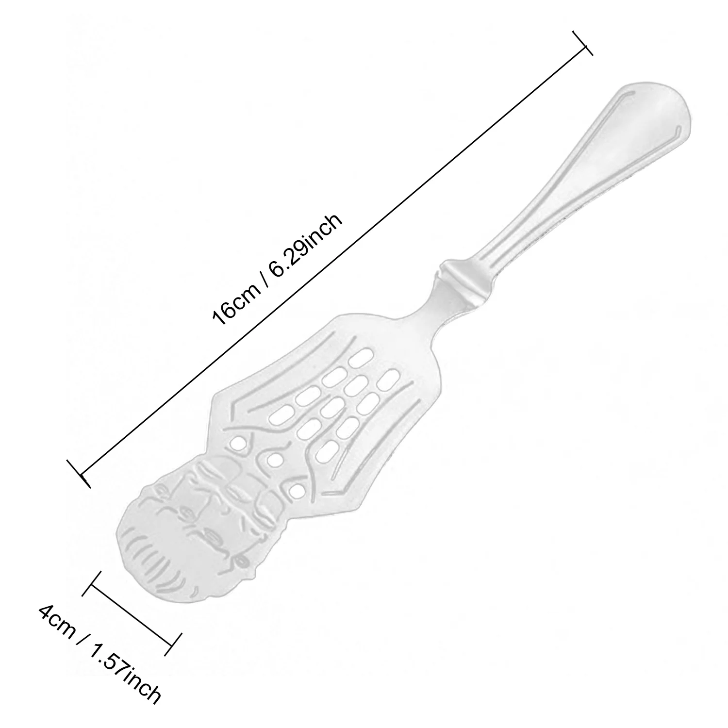 Behogar ложка для абсента из нержавеющей стали, коктейльный бар, питьевой фильтр, ложка из полыни, барменная посуда, инструменты, вечерние принадлежности