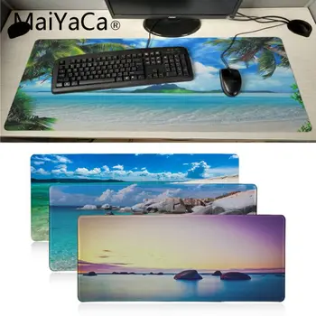 

Maiyaca Seaside scenery Anti-Slip Durable Rubber Computermats Large Lockedge alfombrilla gaming Mouse pad gamer PC Computer mat