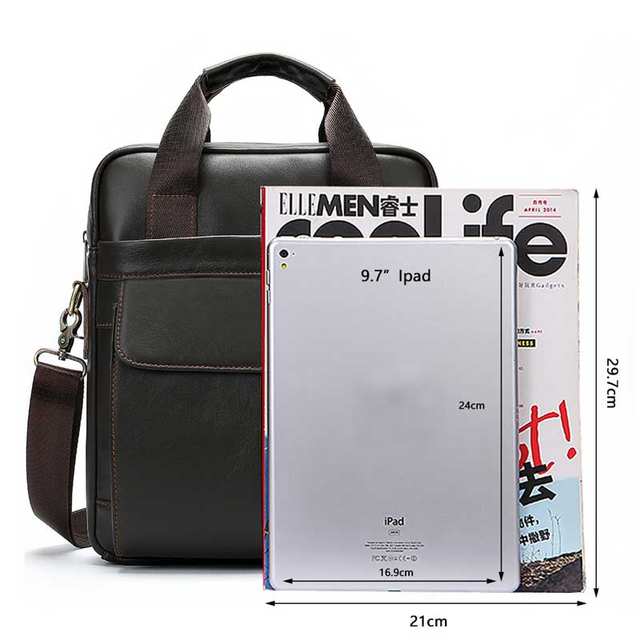 MVA Men’s Shoulder Bag Men’s Genuine Leather Men Handbag Man Bag Crossbody Bags For Men Business Messenger Bags Handbags 8568