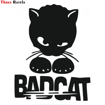 

Three Ratels TZ-1321# 19.2*15cm bad cat car stickers funny car sticker auto decals
