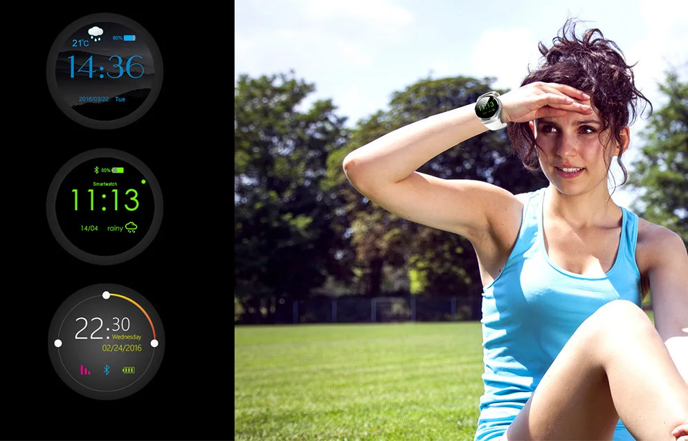 KW18 Bluetooth Смарт часы полный экран Поддержка SIM TF карты Smartwatch телефон сердечного ритма для apple gear s2 huawei