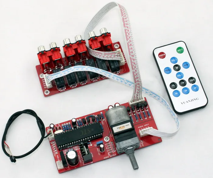 Дистанционное управление Двигатель ALPS potentionmeter Предварительный усилитель AMP совета 2200 мкФ